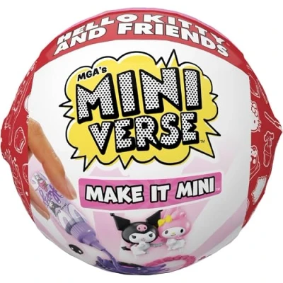 Bild av MGA&#039;s Miniverse Make It Mini Hello Kitty and Friends Series 2 innehåller 1 set, ogenomskinlig förpackning, 12 samlaruppsättningar, Sanrio, DIY föremål, samlare och barn från 8 år, ej omsatta