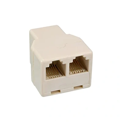 Bild av InLine 69999B Kabeladapter RJ12 2 x Vit (RJ12, RJ12, Honkoppling/Honkoppling, Vit)