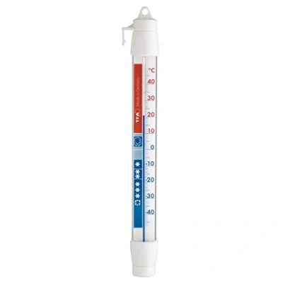 Bild av TFA Dostmann kylskåpstermometer, 14.4003.02.01, hög noggrannhet, för kontroll av kylskåp och frys, vit