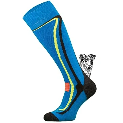 Bild av TODO Varma 50 % Merino skidstrumpor män och damer termoaktiv, andas 1 eller 2 par merinoull 4346, 3942, 3538, par: turkos, 43 46 EU