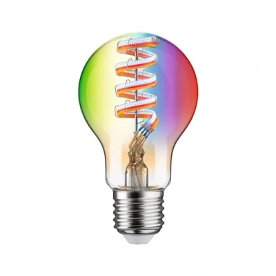 Bild av Paulmann 29156 Filament 230V Smart Home Zigbee LED Päronlampa E27 470 lm 6,3 W RGBW+ Dimbar Guld Ljuskälla