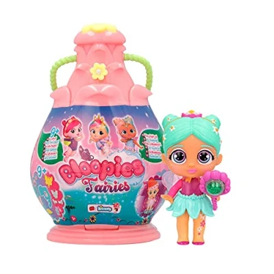 Bild av IMC TOYS 81802 Bloopies Fairies fjäril, blomma babydocka, färgglad