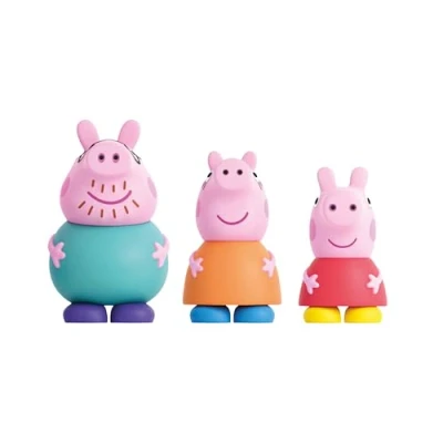 Bild av Peppa Pig Set 3 Siffror bad Vatten och badleksaker Inkluderar Mamma, Potatis (DeQube 919D00046)