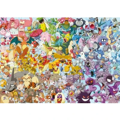 Bild av Ravensburger 12000460 Challenge Puzzle Pokémon pussel 1000 bitar för vuxna och barn från 14 år uppåt, Pussel, presenter till fans