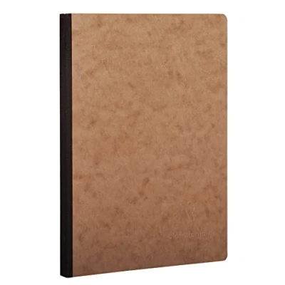 Bild av Clairefontaine 79540C Anteckningsbok/Anteckningsbok AgeBag DIN A5, linneoptil, 96 ark, tom, tobaksbrun, 1 styck