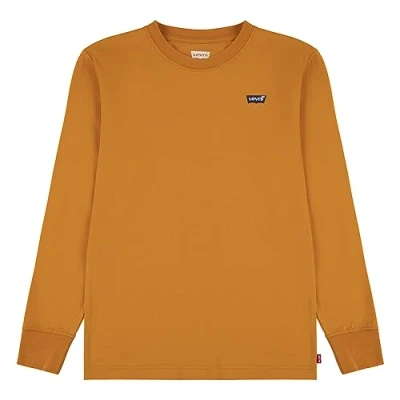 Bild av Levi&#039;s Lvb L/S Batwing Chesthit t shirt för pojkar, Orange, 10 år