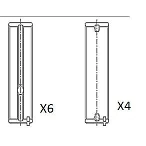 Bild av FAI AutoParts BM1044 STD Coussinet de vilebrequin VOLKSWAGEN: Golf 3, 2, 4, AUDI: A4 B5 Avant, Coupe B2, B7 Avant