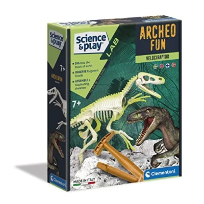 Bild av Clementoni Science &amp; Play, Utgrävningsserie Velociraptor, 6+ år, 78775