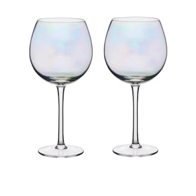 Bild av BarCraft vinkaraff, iriserande glas med regnbågsfärgad pärlglans, glas, regnbågepärla iriserande, 500 ml, set 2, Gift Boxed
