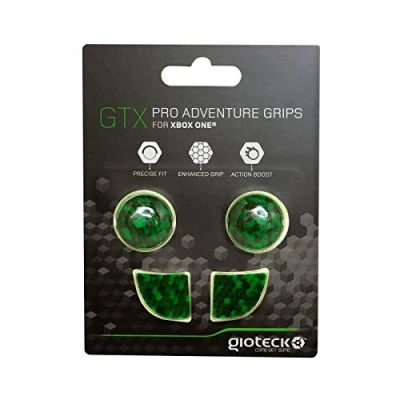 Bild av Gioteck GTX Xbox one tumme grepp pluggar/lock/silikonskydd för Joysticks Grips halkfritt sikthjälp skydd gröna kuber