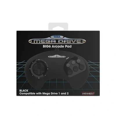Bild av Retro Bit BIG6 Sega Mega Drive Wired Controller