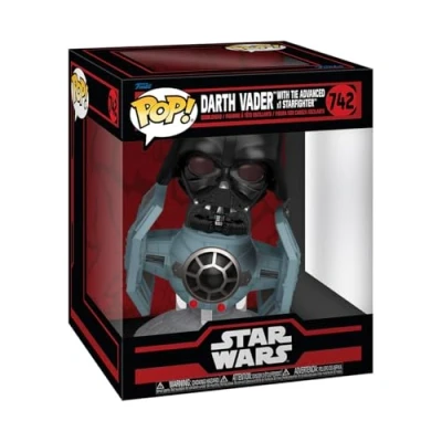 Bild av Funko POP! Rides Deluxe: Star Wars Darkside TIE Advanced X1 med Darth Vader Vinylfigur för samlare Presentidé Officiell Merchandise Leksaker barn och vuxna Filmfans
