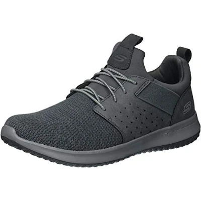 Bild av Skechers Delson Camben Trainers herr, grå nät W syntetisk gry, 44 EU