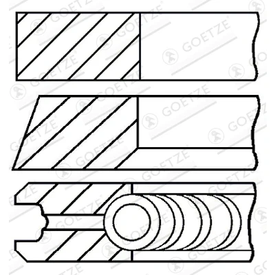 Bild av Kolvringsats GOETZE ENGINE 08 432300 10