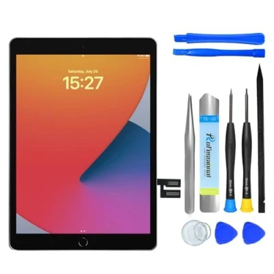 Bild av NB+ skärm ersättning för iPad 7:e 8:e 10.2 tum (A2197 A2198 A2200 A2270 A2428 A2429 A2430) generation pekskärm digitizer 2019/2020 förinstallerat lim (inte LCD display)