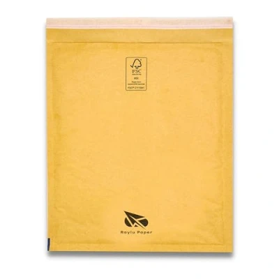 Bild av Raylu Paper® Förpackning med 10 st kraftbubbelvadderade kuvert självhäftande förslutning, kraftpaket vadderade brun (220 x 260 mm)