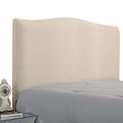 Bild av WINS säng sänggavel skydd överdrag för dammtätt solid stretch enkel dubbel king beige