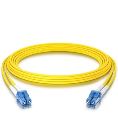Bild av Fiber Patch Cable LC to OS2 10Gb/Gigabit Singlemode Jumper Duplex 9/125 LSZH Optic Cord for SMF SFP Transceiver, Yellow, 10 Meter(33ft)