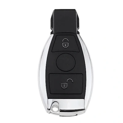 Bild av VGOL 2 knappar fjärrnyckel ersättning kompatibel med Mercedes Benz A klass (W169) B (W245) C/CL/CLK bilnyckelbricka plast