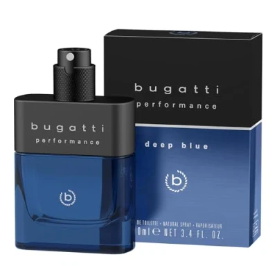 Bild av bugatti performance deep blue parfym herr 100 ml I Färsk fougères Eau de Toilette med bergamott, peppar, sandelträ, mysk och bärnsten kraftfull vattenlevande toner