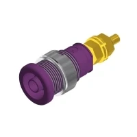 Bild av SKS Hirschmann SEB 2600 G M4 Säkerhetslaboratorieanslutning Anslutning, infälld vertikal Stiftdiameter: 4 mm Violett 1 st
