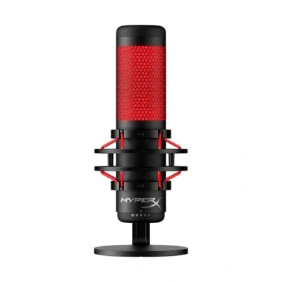 Bild av HyperX HX MICQC BK Quad Cast Fristående Mikrofon för Streaming, Svart/Röd