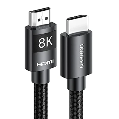 Bild av UGREEN 8K 4K HDMI Kabel 2.1 Nylon Stöd HDR10+, Kompatibel med TV Box, etc.(2M)
