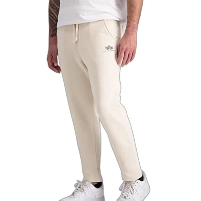 Bild av ALPHA INDUSTRIES Basic Jogger SL S Leg Color 578 jet Stream White för Män Storlek XXL, White, XXL