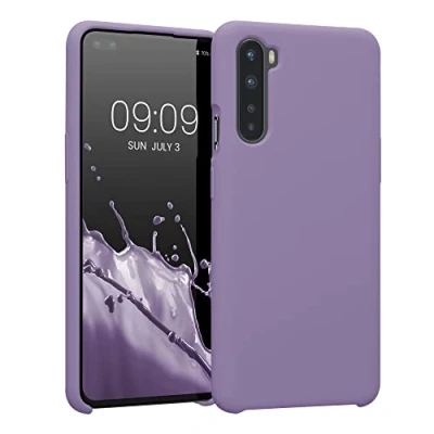 Bild av kwmobile Telefonfodral kompatibelt med OnePlus Nord fodral mjukt för smartphone baksidesskydd i violett lila