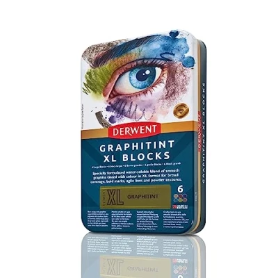 Bild av Derwent XL Graphitint Blocks 6 stk tin