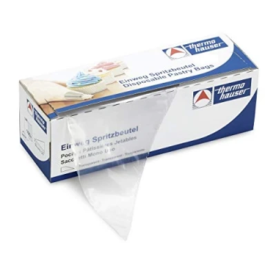 Bild av Thermohauser engångssprutpåse (plast PE) Smoothy, transparent, 100 stycken, 40,0 x 23,0 0,009 cm