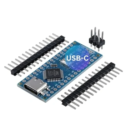 Bild av AZDelivery 1 x AZ Nano V3 board set med USB C anslutning Atmega CH340 Chip Atmega328 Kompatibel Arduino, Arduino Pro Micro och Inklusive e bok