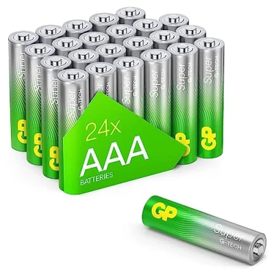 Bild av GP Super alkaliska batterier AAA Micro, LR03, 1,5 V, 24 stycken förvaringspaket, perfekt för strömförsörjning av vardagliga enheter den nya G TEch tekniken