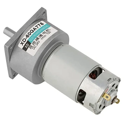 Bild av DC12V / 24V 35W Mini DC Getriebemotor Metall Geschwindigkeit einstellbar gro?en Drehmoment Motor CW/CCW(24 V 100 U/min)