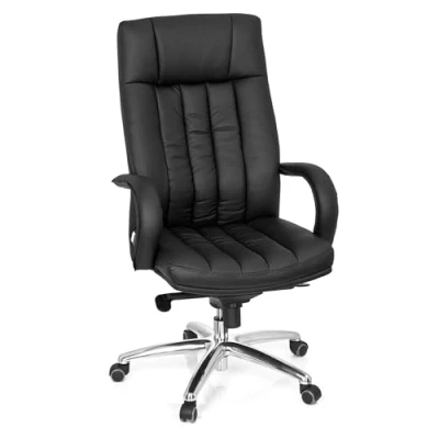 Bild av hjh OFFICE 724200 XXL snurrstol G 300 Högkvalitativ stol, Högt ergonomiskt ryggstöd, Passar en kroppsvikt på upp till 150 kg, Lyxig stoppning