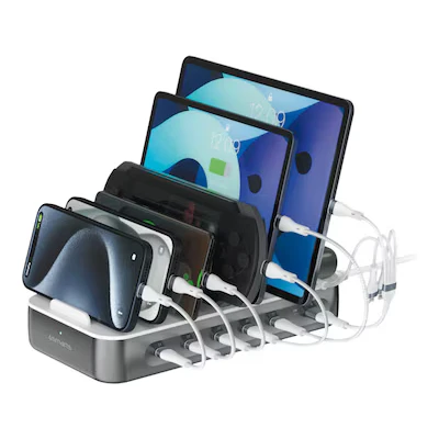 Bild av 4smarts Charging station Team 100W 1x USB A.5x C incl