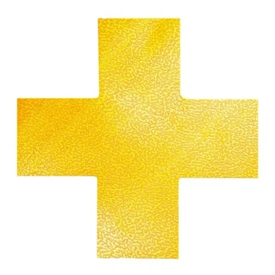 Bild av Golvmarkering Cross Duraline Strong 150x0,7x150 mm gul (10 st.)