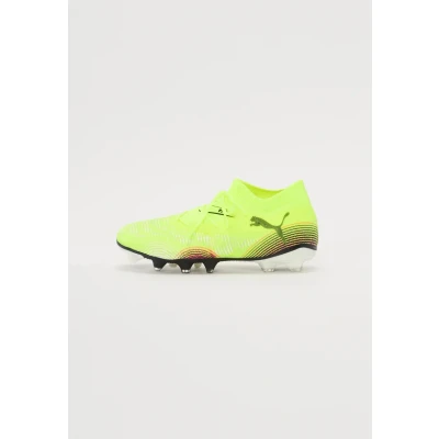 Bild av Puma Future 8 Match Fotbollsskor fasta dobbar, Storlek: 39, Yellow alert/black/sun struck Konstmaterial/textil