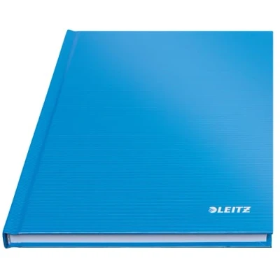 Bild av Leitz A5 hårt täckt anteckningsbok, linjerad, 90 gsm elfenbenspapper, solid räckvidd, ljusblå, 80 ark