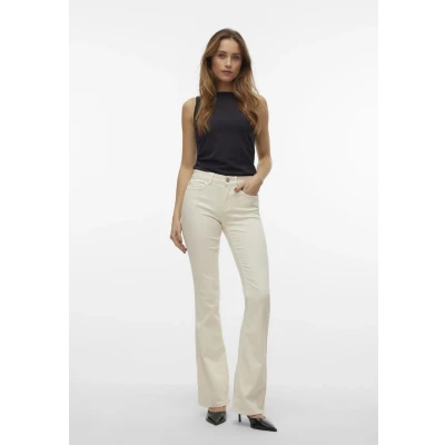 Bild av Vero Moda Vmflash Flared Jeans bootcut, Storlek: Sx30, Ecru
