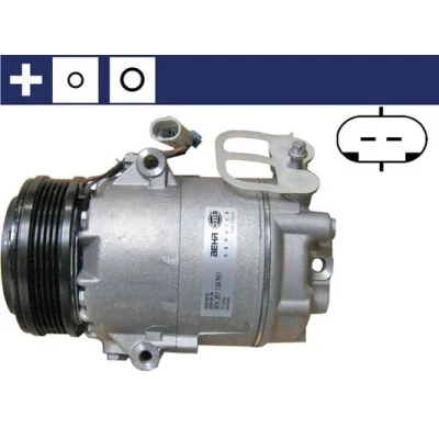 Bild av MAHLE ORIGINAL ACP 45 000S Compresseur De Climatisation CVC6 12 PAG 46 R 134a avec bague d&#039;étanchéité OPEL: Meriva A, Astra G CC, Coupe