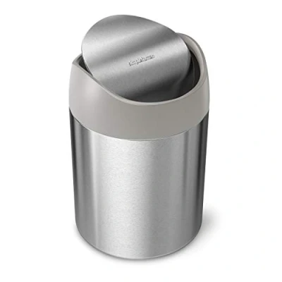 Bild av Simplehuman miniavfallskorg, rostfritt stål, silver, 1,5 l