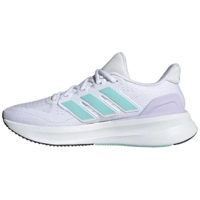 Bild av adidas kvinnors Ultrabounce 5 W skor, Ftwr vit/blixt Aqua/core svart, 9 UK, vit blixt aqua kärna 43 1/3 EU