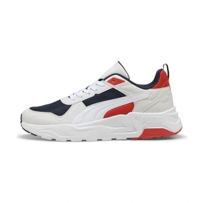 Bild av Puma Unisex Trinity 2 LT sneakers, Marinblå vit fjäder grå röd eld, 11 UK, Navy 46 EU