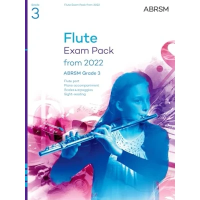 Bild av Flute Exam Pack from 2022, ABRSM Grade 3: Selected the syllabus 2022. Score &amp; Part, Audio Downloads, Scales Sight Reading