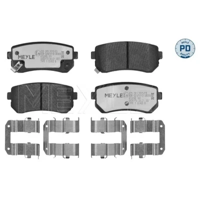 Bild av MEYLE 025 243 2015/PD Jeu de plaquettes frein PD Quality Essieu arrière avec indicateur d&#039;usure tôle anti bruit accessoires