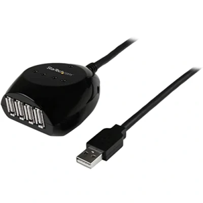 Bild av StarTech.com 15m USB 2.0 Active Cable with 4 Port Hub ports porte Svart