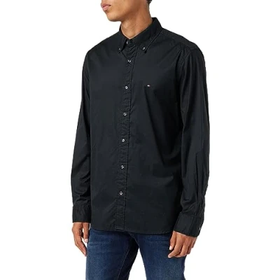 Bild av Tommy Hilfiger CORE FLEX Regular FIT Skjorta, Storlek: Large, Black