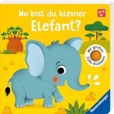 Bild av Wo bist du, kleiner Elefant?: Mit großen Fühl Klappen