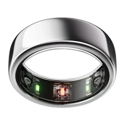 Bild av Oura Gen3 Horizon Smart Ring storlek 6, Silver Registrera sömn, puls och kondition upp till 7 dagars batteritid kompatibel med iOS/Android Prova ut storleken Ouras storlekskit